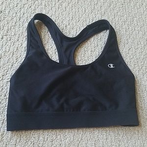 Champion Black Medium Support Sports Bra